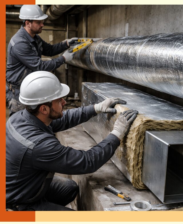 Профессиональное утепление воздуховодов и теплоизоляция в Баксане